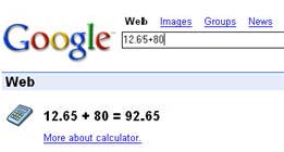 google calculator