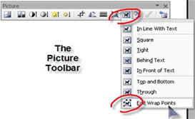 text wrapping dialog